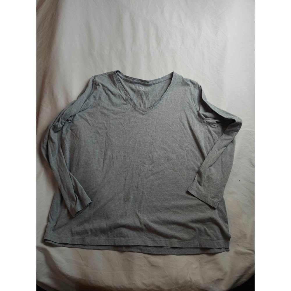 New Directions Intimates Shirt Womens Size XL Grey Top Lounge Minimalist Classic